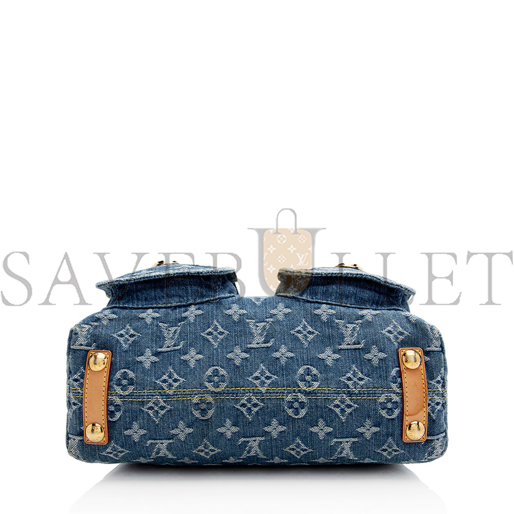 LOUIS VUITTON MONOGRAM DENIM BAGGY PM SHOULDER BAG M44464 (30*19*10cm)